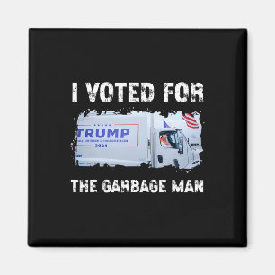 Jag Röstade På Sopor Trump 2024 Sopor Lastbil Magnet