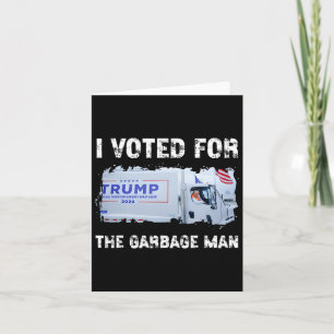 Jag Röstade På Soptrutten Trump 2024 Soptrucken Kort
