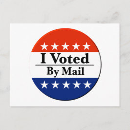 Jag röstade per post vykort