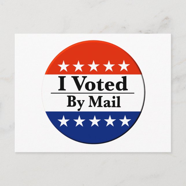 Jag röstade per post vykort (Framsida)