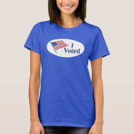 Jag röstade Sticker Women's Tee
