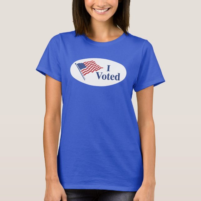 Jag röstade Sticker Women's Tee (Framsida)