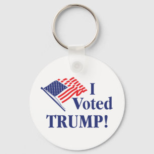Jag röstade trump nyckelring