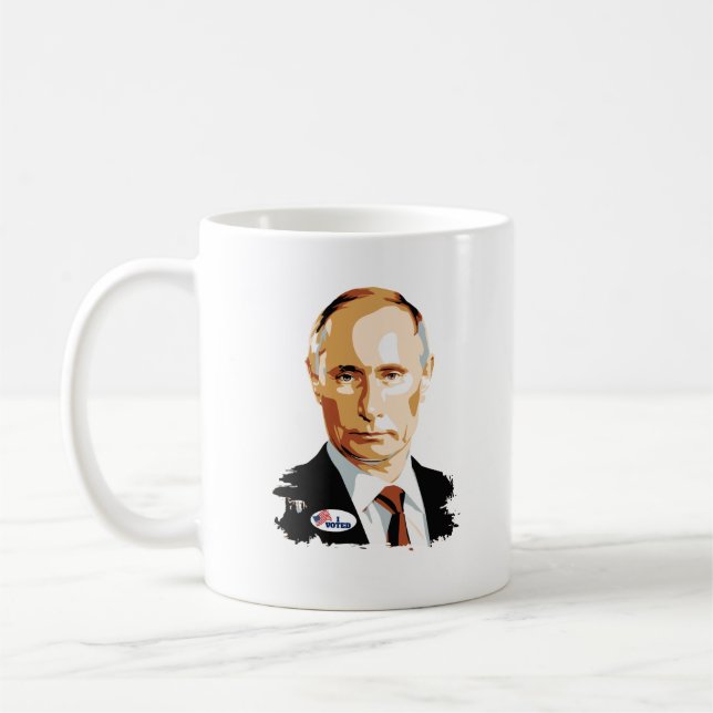 Jag röstade Vladimir Putin med USA som jag röstade Kaffemugg (Vänster)