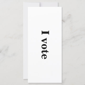 "Jag röstar" Avsiktskort