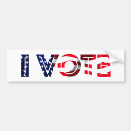 Jag röstar bildekal