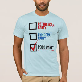 Jag röstar för Bassäng Party T Shirt