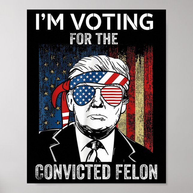 Jag röstar för den dömda felonklumpen poster (Framsidan)