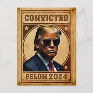 Jag röstar för den dömda felontrubben Mugshot Vykort