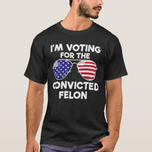 Jag röstar för den dömda felontrumman 2024 t shirt