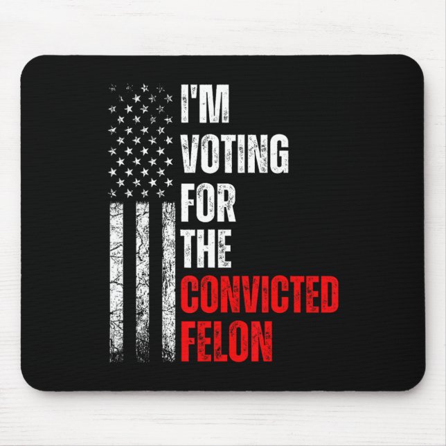 Jag röstar för den dömda felontrumpen 2024 Ameri Musmatta (Framsidan)