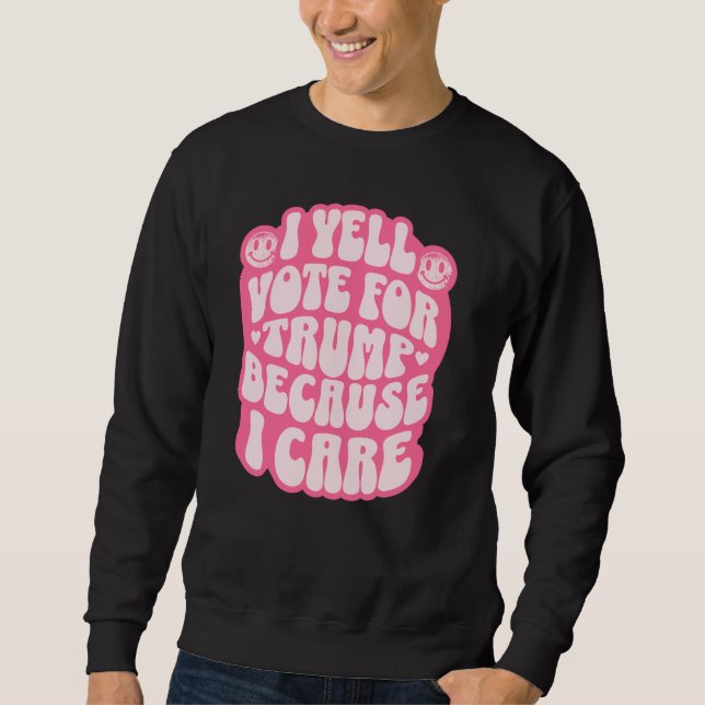 Jag röstar för det dömda filonet lång ärmad tröja (Framsida)