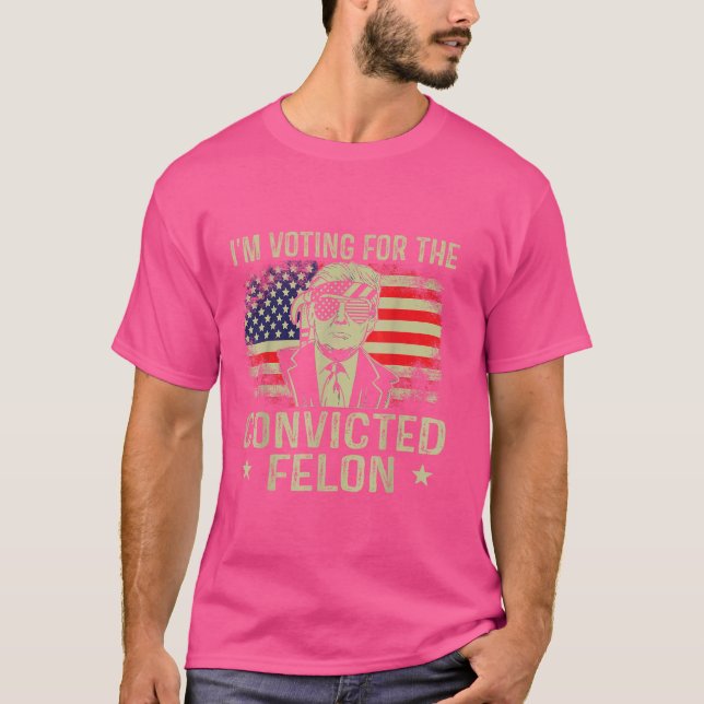 Jag röstar för det dömda filonet t shirt (Framsida)