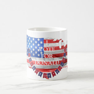 Jag röstar för Donald Trump Republican American Kaffemugg
