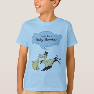 Jag röstar för en babybroder som gender avslöje tee
