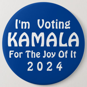 Jag röstar för Kamala Button Knapp
