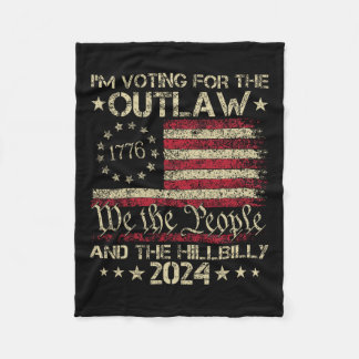 Jag röstar för lagen och Hillbilly Electi Fleecefilt
