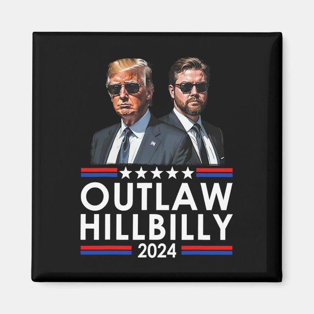 Jag röstar för lagen och Hillbilly Trump Magnet (Framsidan)
