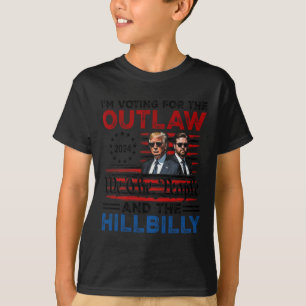Jag röstar för lagen och Hillbilly Trump T Shirt