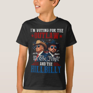 Jag röstar för lagen och Hillbilly Trump T Shirt