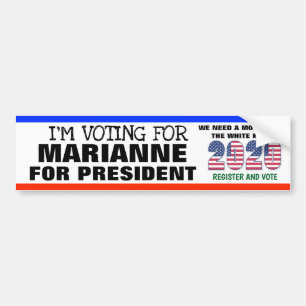 JAG RÖSTAR FÖR MARIANNE FÖR TALMAN BILDEKAL