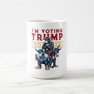 JAG RÖSTAR FÖR TRUMP 2024 KAFFEMUGG
