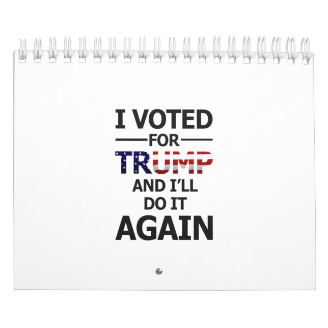 Jag röstar för Trump Kalender (Omslag)