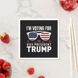 Jag röstar för Vicens talman Trump 2024 Val Pappersservett
