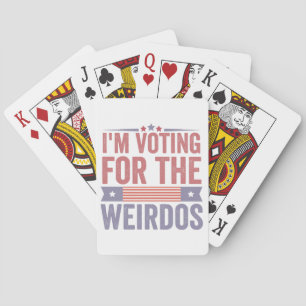 Jag röstar för Weirdos-valet 2024 Casinokort