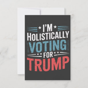 Jag röstar helhjärtat för Trumpval Harris Tack Kort
