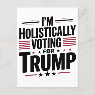 Jag röstar helhjärtat för Trumpval Kamala Inbjudan Vykort