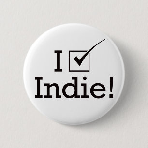 Jag röstar Indie Knapp