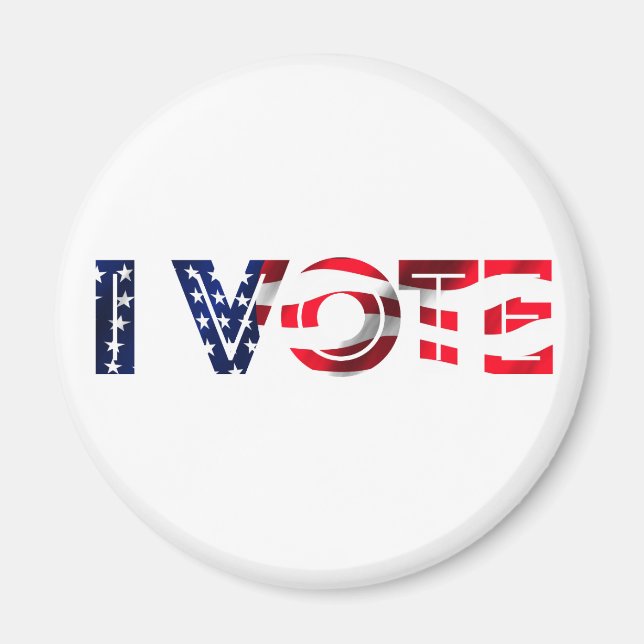 Jag röstar magnet (Framsidan)