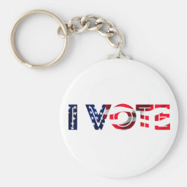Jag röstar nyckelring