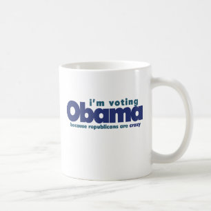 Jag röstar OBAMA Kaffemugg