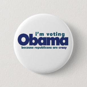 Jag röstar OBAMA Knapp