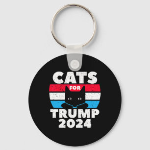 Jag röstar om katter för trumman 2024 Valdebatt Nyckelring