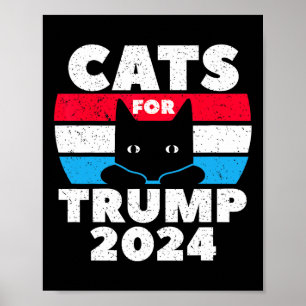 Jag röstar om katter för trumman 2024 Valdebatt Poster