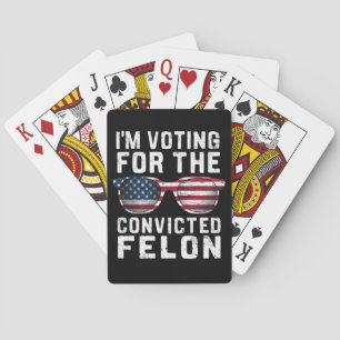 Jag Röstar På Den Dömda Feloniten Pro Trump 2024 Casinokort