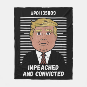 Jag Röstar På Den Dömde Brottslingen Pro Trump 202 Fleecefilt