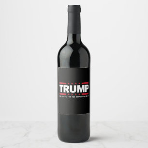 Jag Röstar På Den Dömde Felonien Pro Trump 2024 Vinflaska Etikett