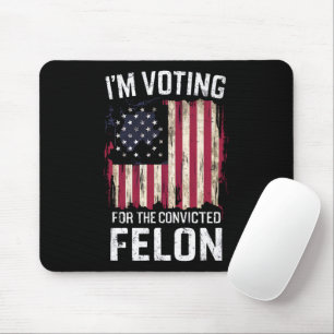 Jag Röstar På Den Dömde Feloniten Pro Trump 2024 Musmatta