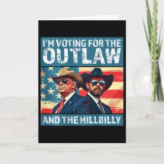Jag röstar på den fredlösa och hillbillyn Trump Kort
