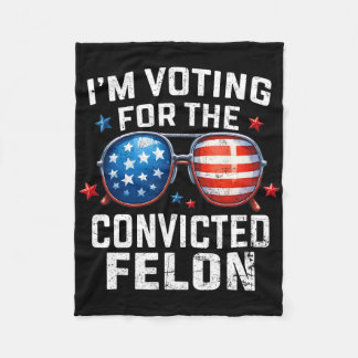 Jag Röstar På Dömd Felon Pro 2025 Amerikan Fleecefilt