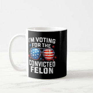 Jag Röstar På Dömd Felon Pro 2025 Amerikan Kaffemugg