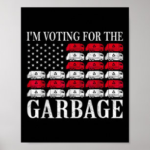 Jag röstar på skräpet Trump 2024 stolt över att va Poster