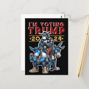 JAG RÖSTAR på TRUMP 2024 Vykort