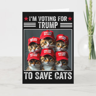 Jag Röstar På Trump För Att Rädda Katter Trump 202 Kort