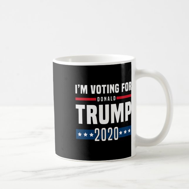 Jag Röstar På Trump Valet Kaffemugg (Höger)