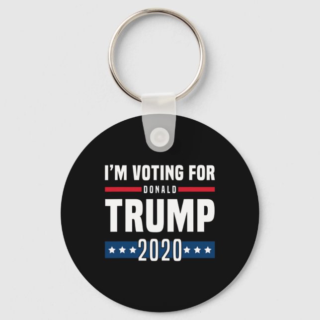 Jag Röstar På Trump Valet  Nyckelring (Framsida)